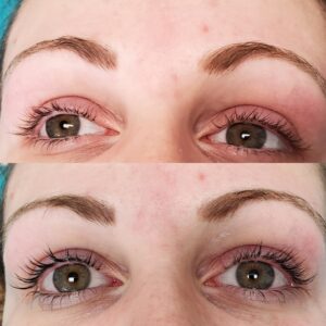 Before/After Lash Lift and Tint